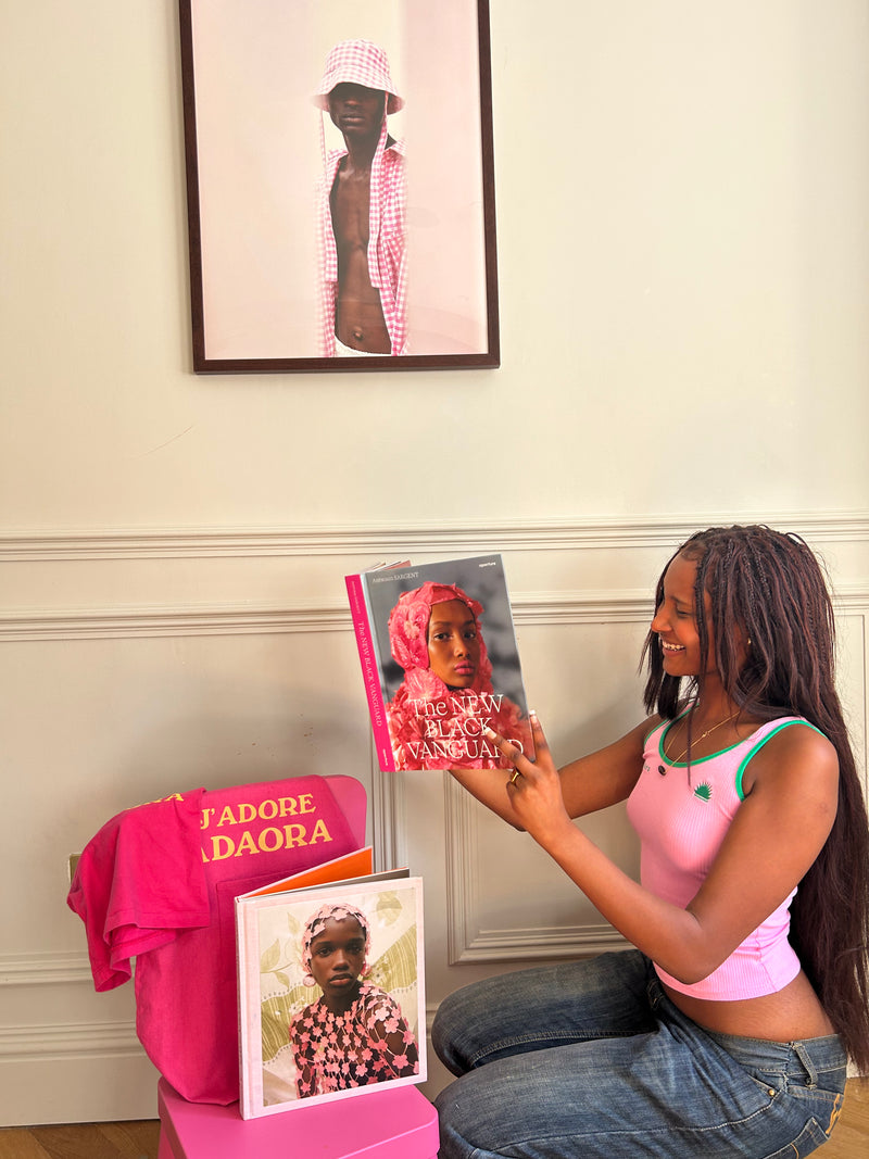 Óbí & Òra ribbed logo vest top