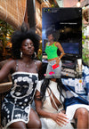 Top Set Ting:  Artist & Muse Olayemi @yemsstar in Abiola Olusola dress / Adannae Uk vest top. July-August 2025. Courtesy of @olu_hd and @yemsstar.
